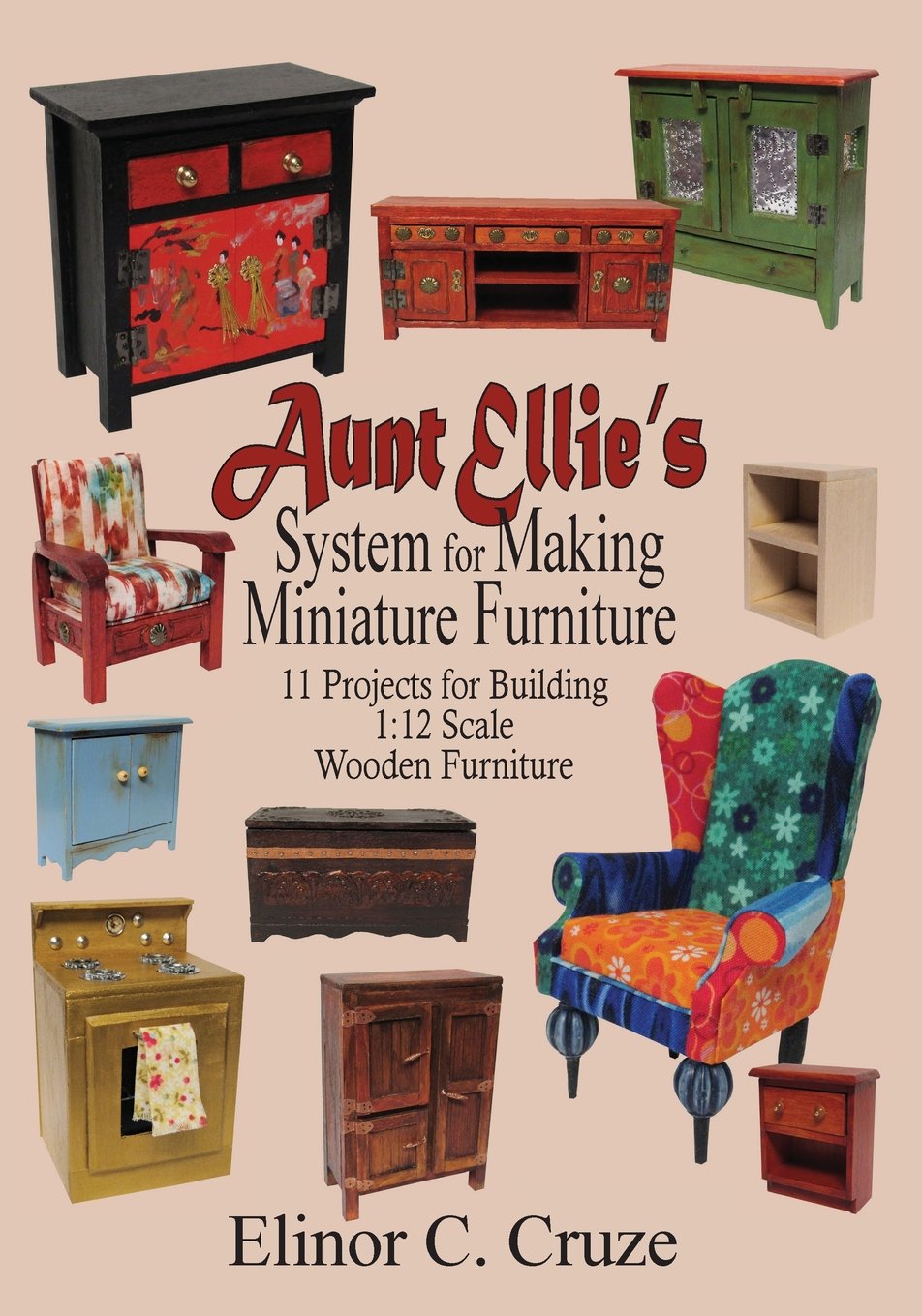 Aunt Ellie's DIY Miniature Furniture Kit - Build 11 Stunning 1:12 Scale Wooden Furniture Pieces | Perfect for Dollhouses, Model Displays & Craft Projects