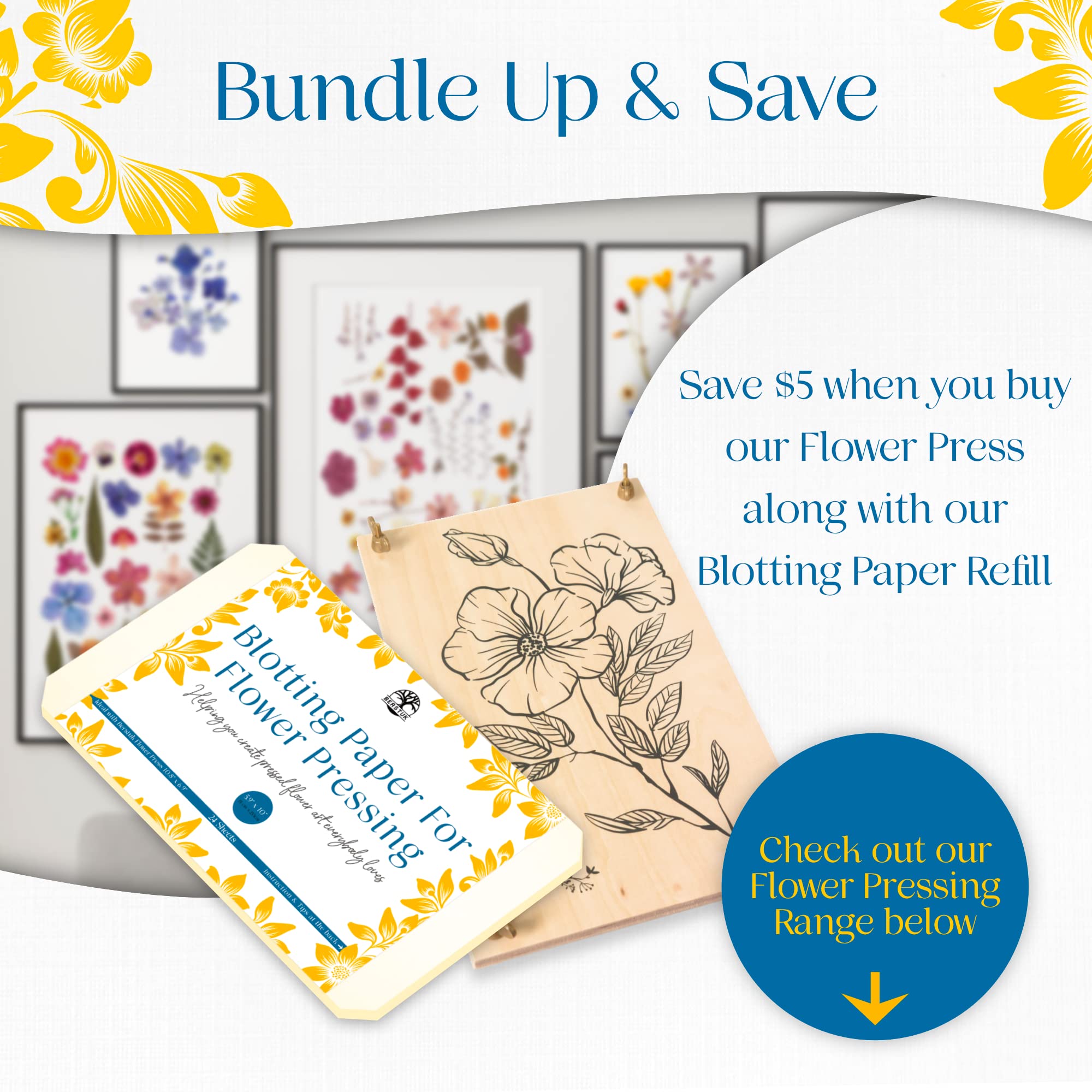 Berstuk® Flower Press Blotting Paper Refill - 5.9