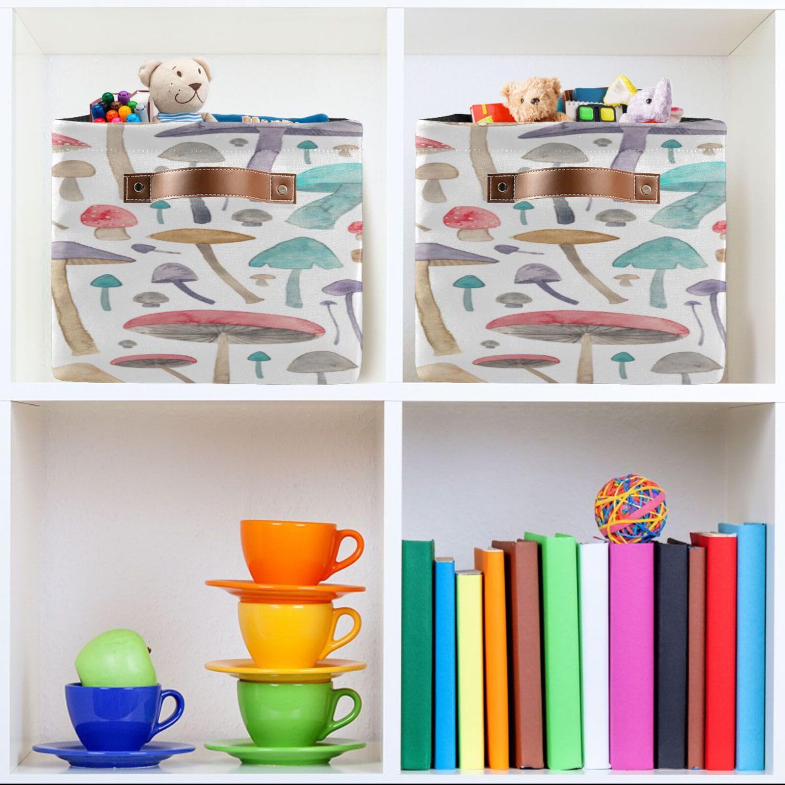 Large Fabric Storage Bins with Handles - Collapsible Closet & Shelf Organizers for Clothes, Toys | Home Decor