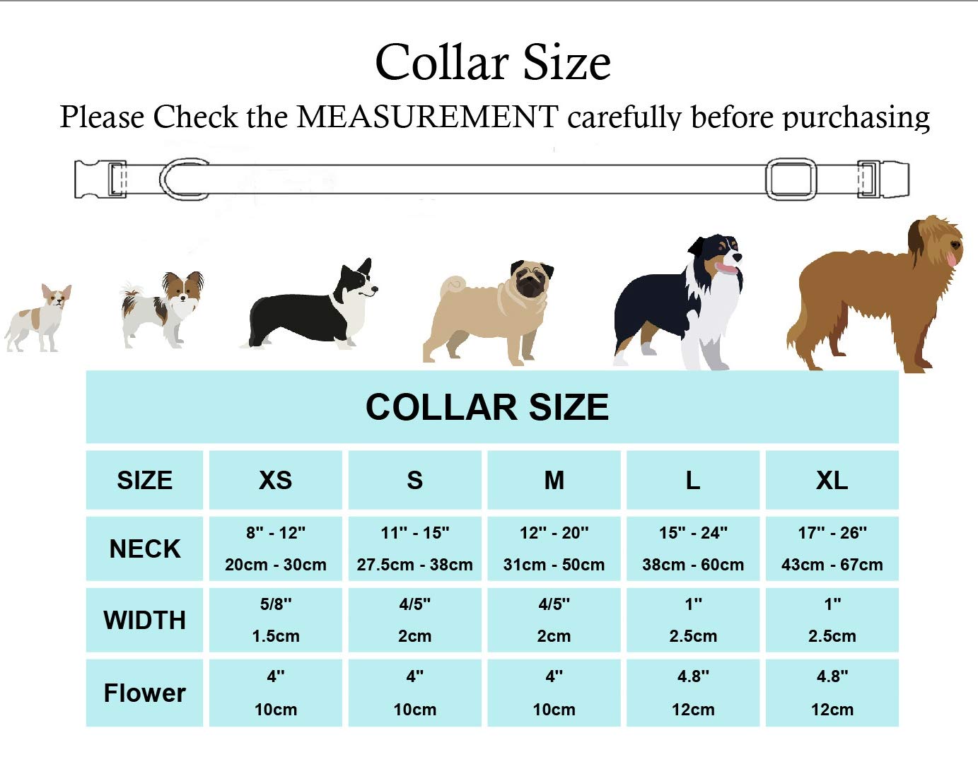 Christmas Dog Collar with Flower - Adjustable Pet Collar for Small to Medium Dogs, Perfect Holiday Gift for Girl Puppies - Great for Christmas Photos & Holiday Parties