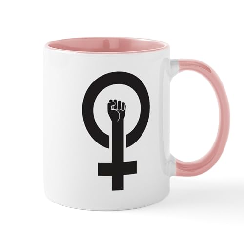 White/Pink Inside - Feminist Power Mug