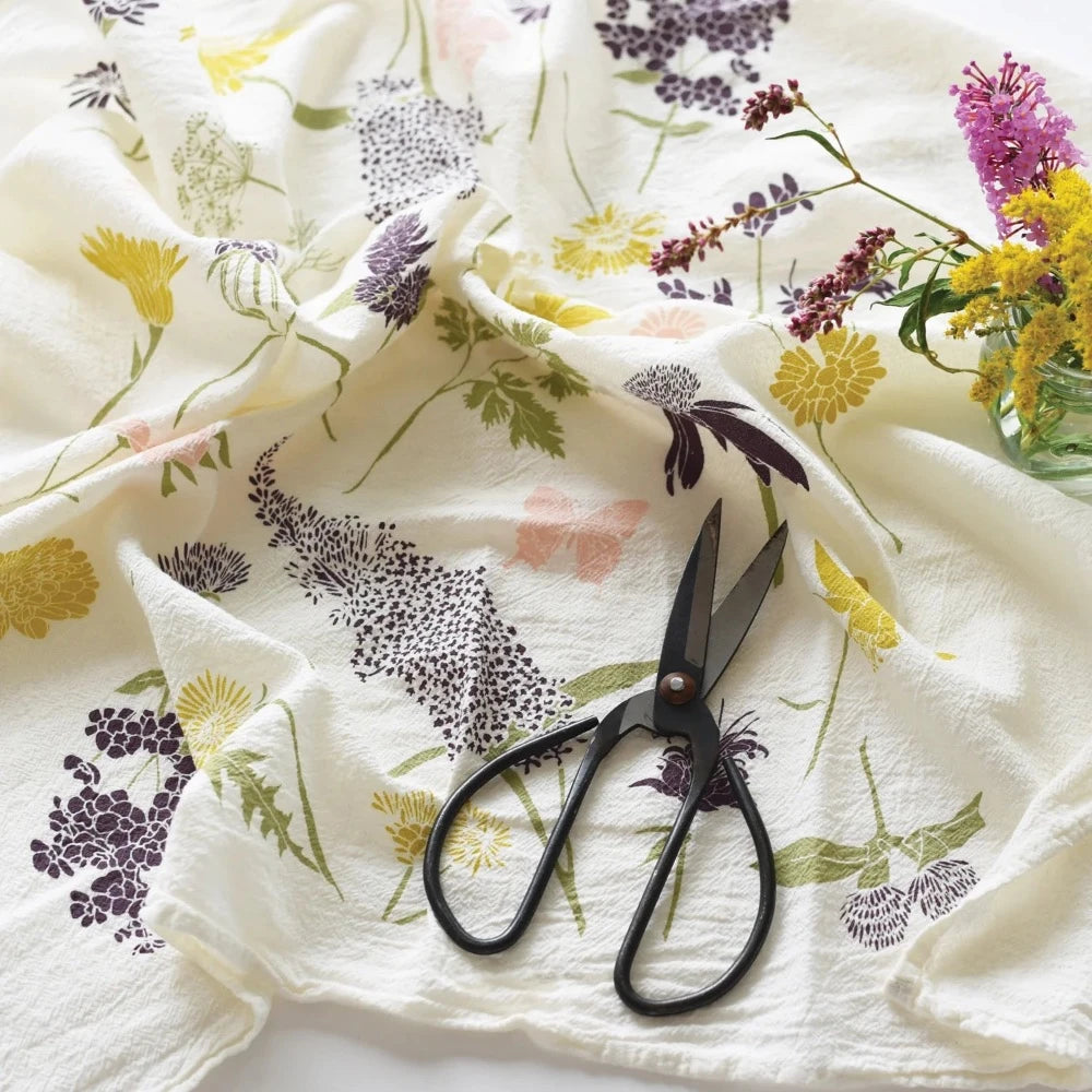 Butterfly Garden Tea Towel Set - 100% Cotton Kitchen Towels for Drying Dishes, Decorative Hand Towels - Perfect for Home, Kitchen, and Gift Giving