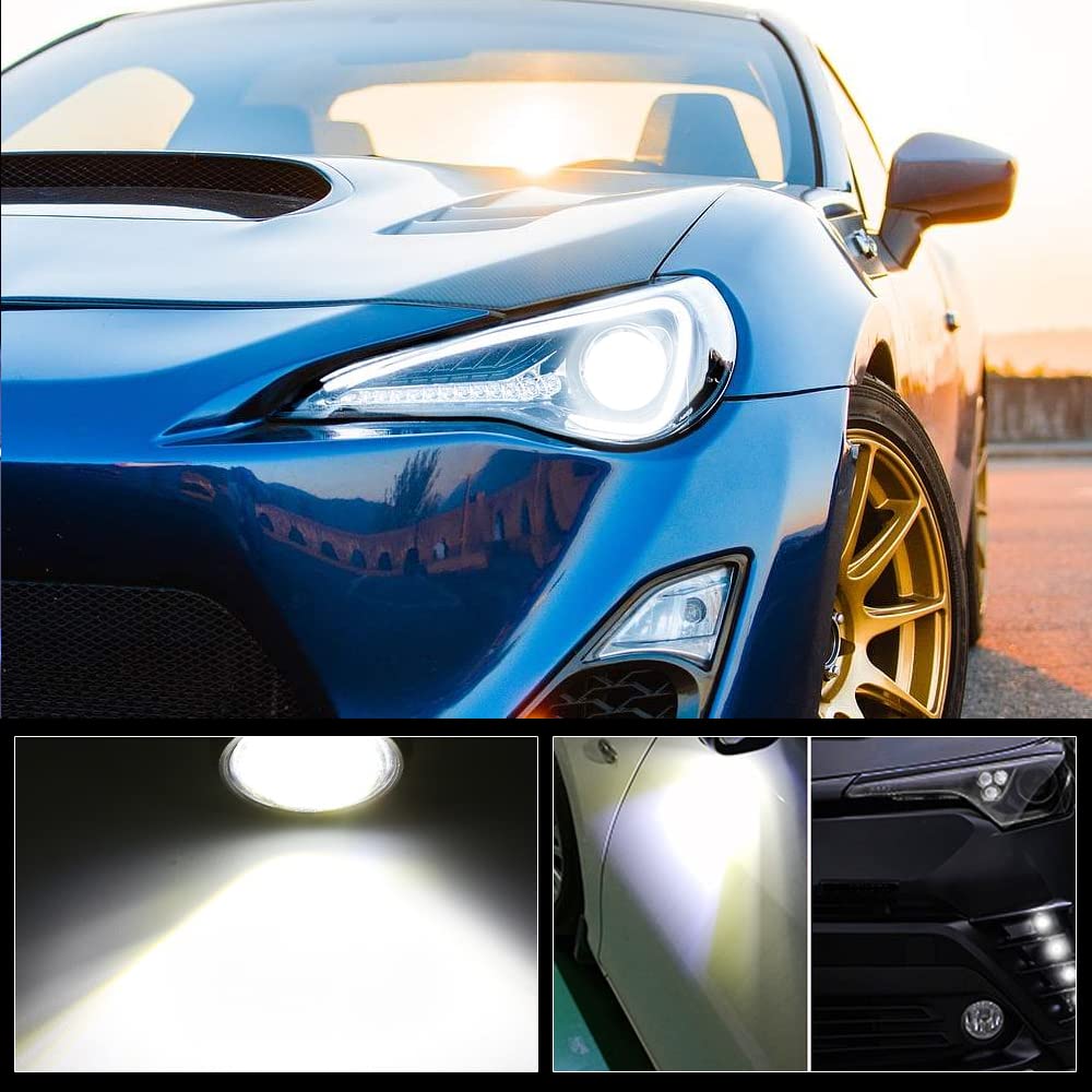 Eagle Eye LED Lights - 10PCS Ultra Thin 23mm 12SMD White Daytime Running Lights for Car, Motorcycle, Truck, RV & Boat - Multi-Function Turn Signal, Brake, Reverse & Marker Lights - 12V DIY Installation - Perfect for Night Driving & Safety Enhancement