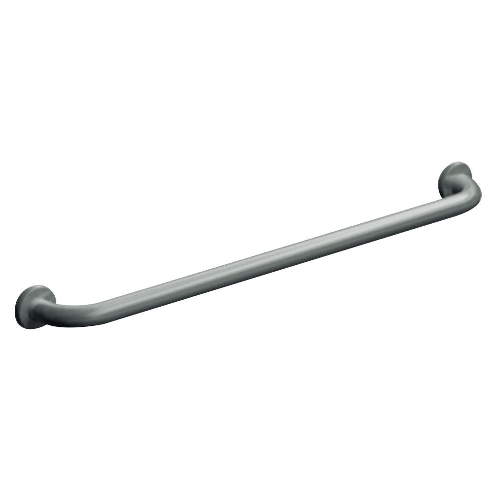 ASI 3801 24-Inch Straight Grab Bar with Snap Flange - Satin Finish - Bathroom Safety Handle for Seniors & ADA Compliance - Ideal for Showers, Bathtubs & Toilets