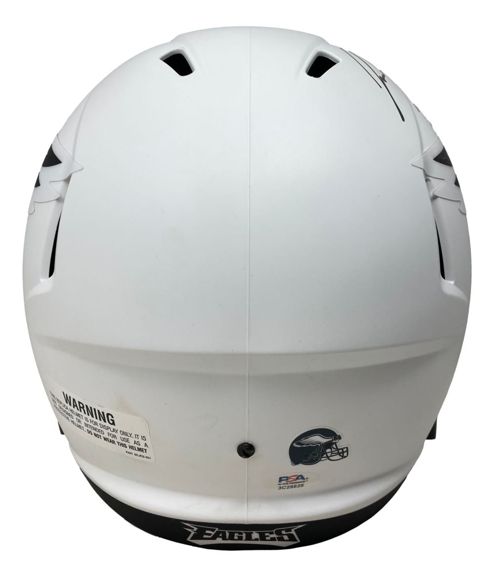 Jason Kelce Autographed Philadelphia Eagles Football Speed Replica Helmet with PSA ITP Hologram - Limited Lunar Eclipse Edition - Perfect for Eagles Fans, Sports Memorabilia Collectors, and Game Room Decor
