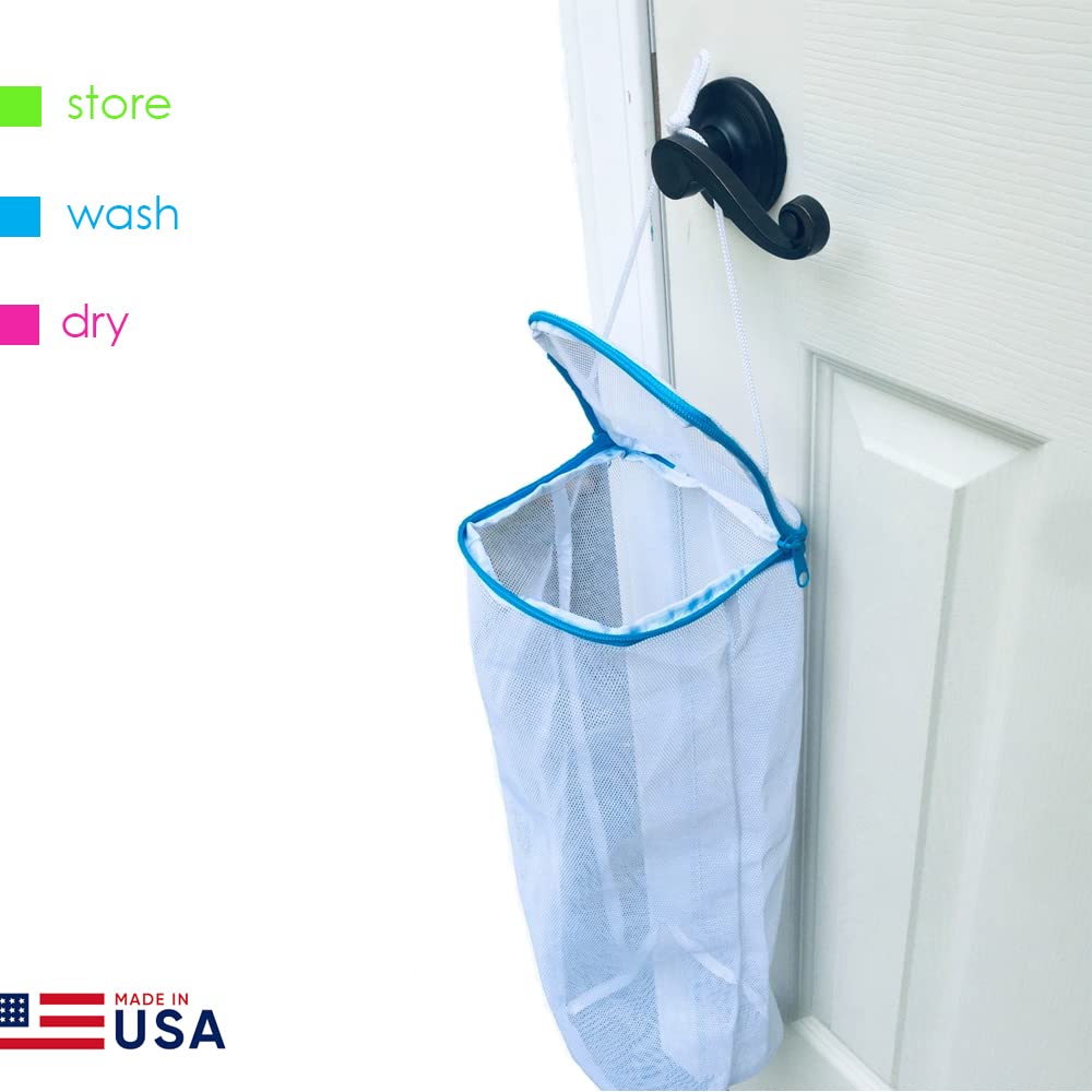 Premium Wash Bag for Socks, Delicates & Toys - Machine Washable Storage Organizer for Travel, Laundry & Baby Care