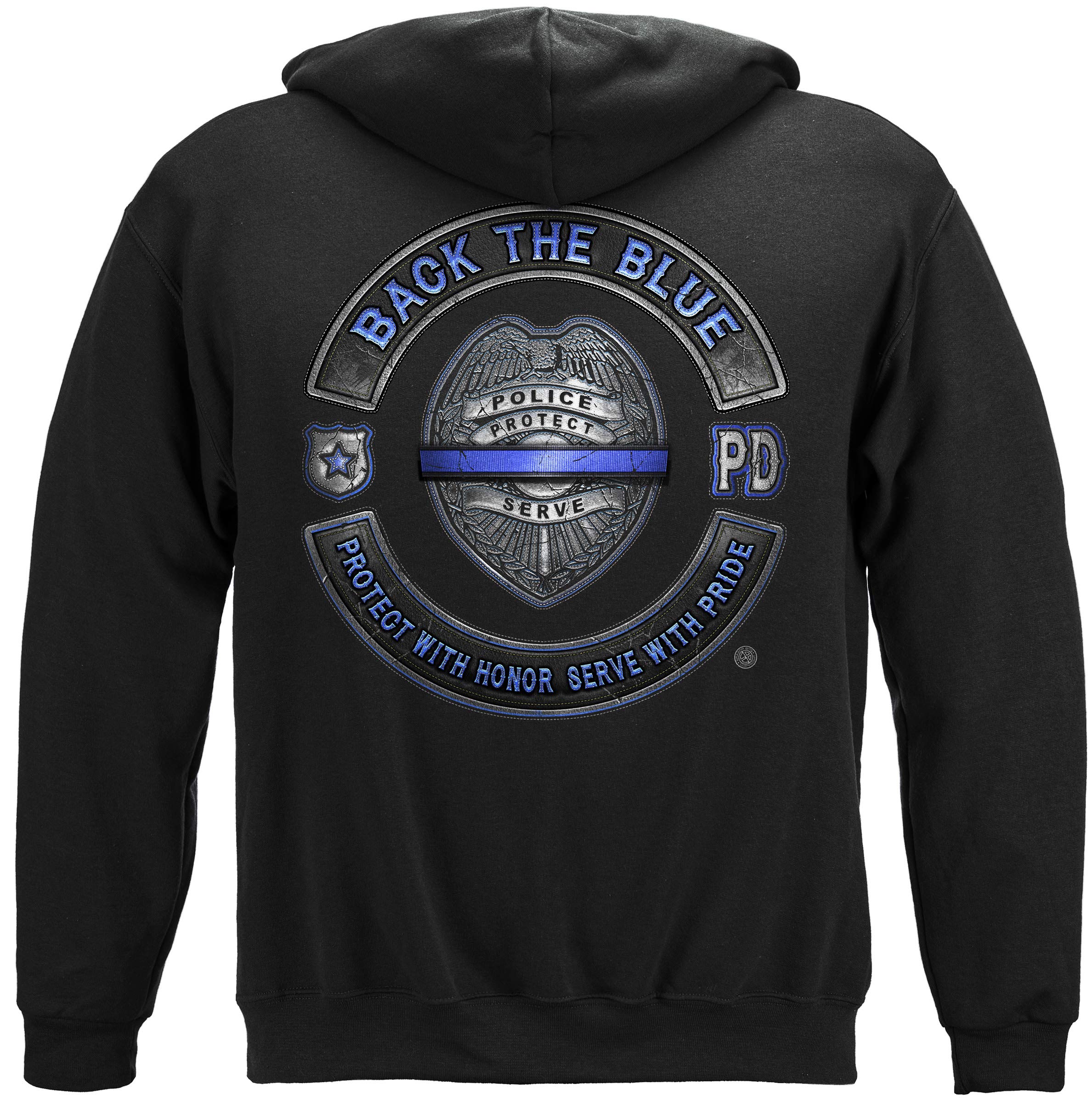 Erazor Bits Law Enforcement Hoodies - Police Themed Cotton Jackets for Outdoor Patrols & Casual Wear