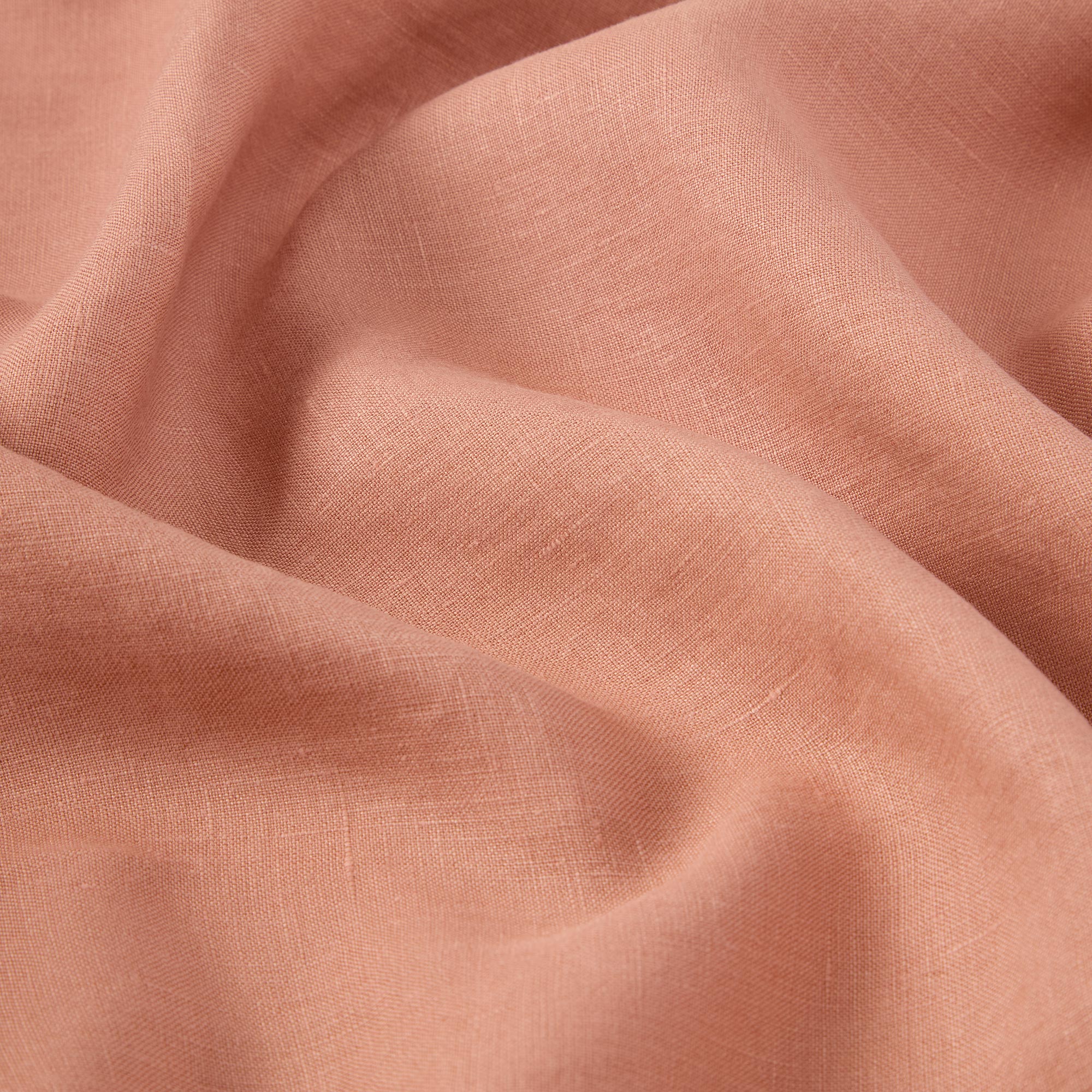 Soft & Breathable Linen Blend Flat Sheet - Queen Size, Natural Warm Clay Color - Perfect for Cozy Bedrooms, Guest Rooms & Vacation Homes