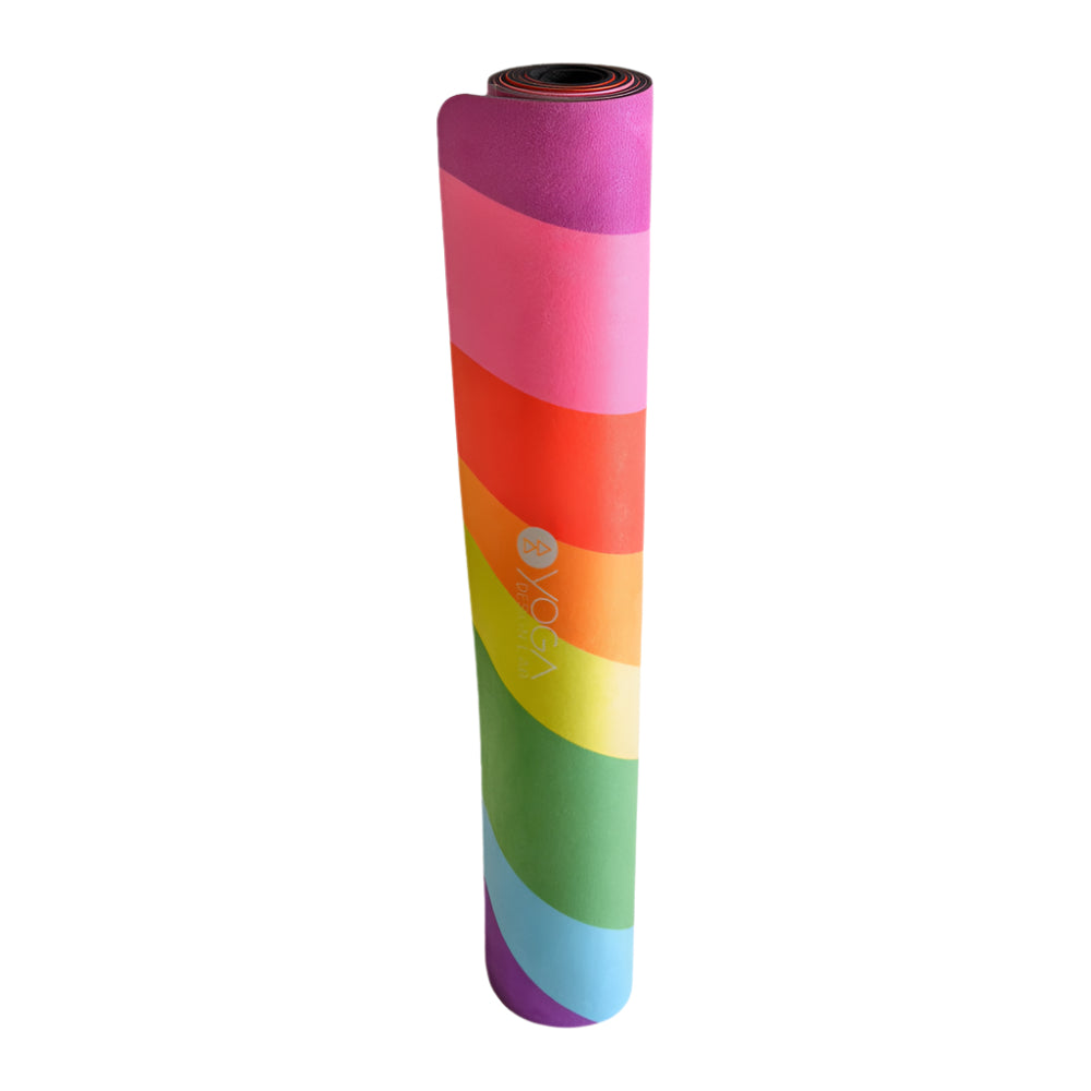 Premium Non-Slip Rainbow Yoga Mat 3.5MM Thick - Eco-Friendly TPE Material for Home Workouts, Pilates & Hot Yoga - Perfect Gift for Yoga Lovers