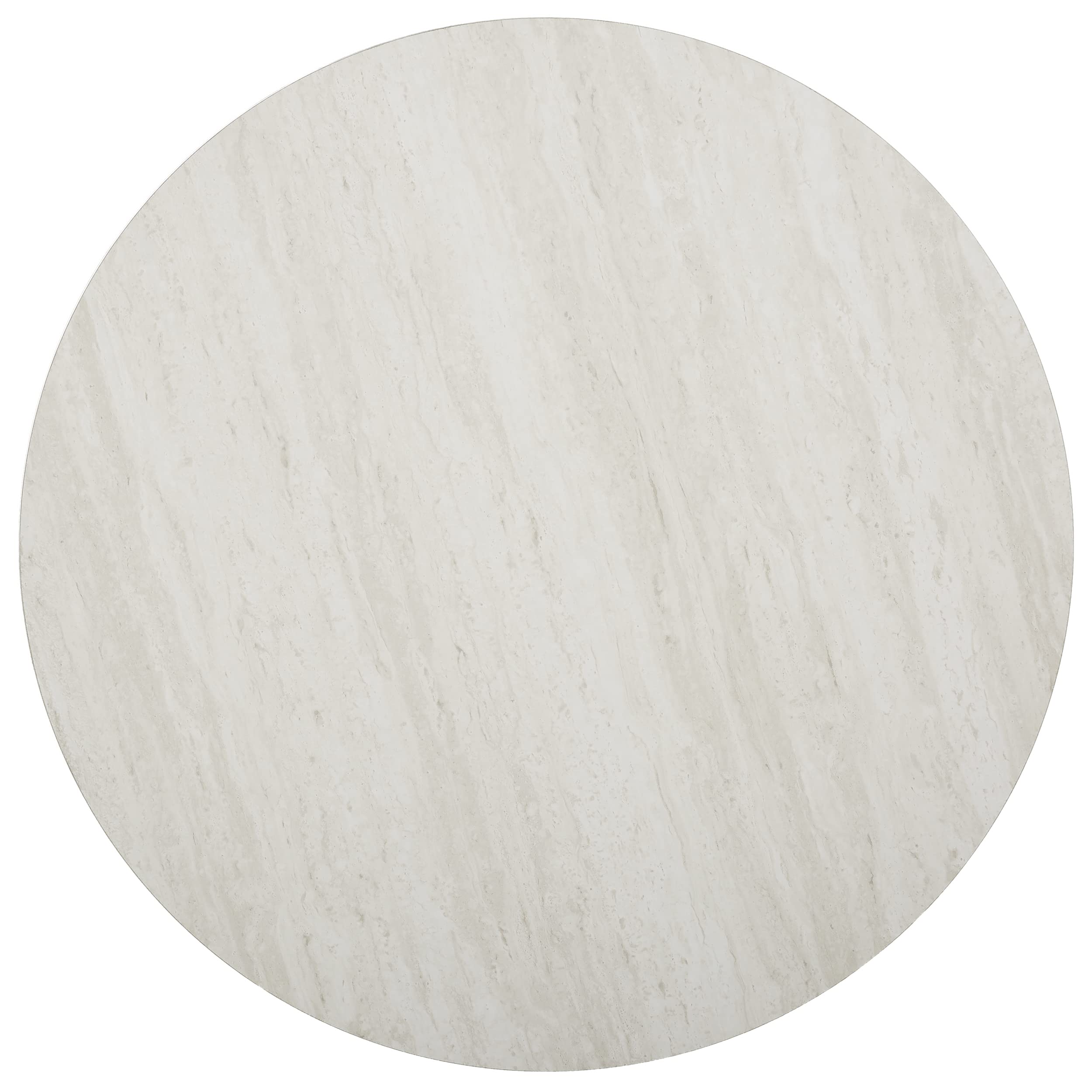 SEI Furniture Luna Cocktail Table - Silver Faux Travertine Coffee Table for Living Room, Patio & Lounge - Modern Side Table for Home Decor & Entertaining