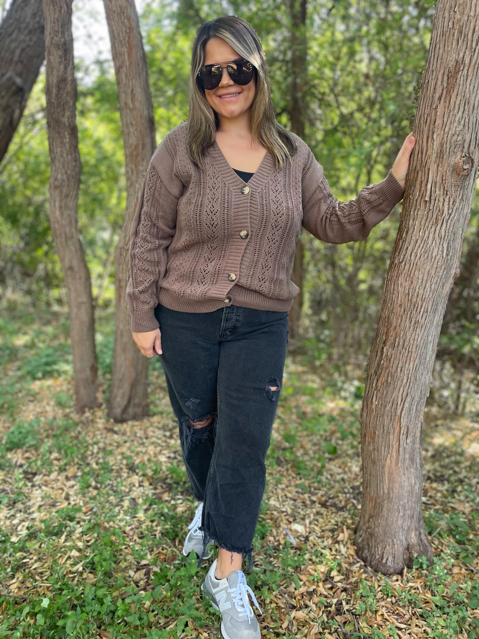 PREORDER: Austin Button Cardigan for Women - 4 Color Options (Beige, Black, Navy, Gray) | Cozy Fall & Winter Layering Piece for Office, Dates & Casual Outings