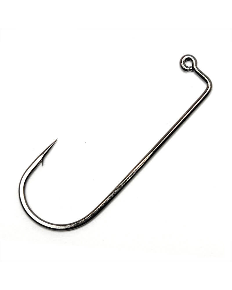 Gamakatsu Jig 90 Heavy Wire Round Bend Fishing Hooks - Saltwater & Freshwater Jigging for Bass, Walleye, and Trout