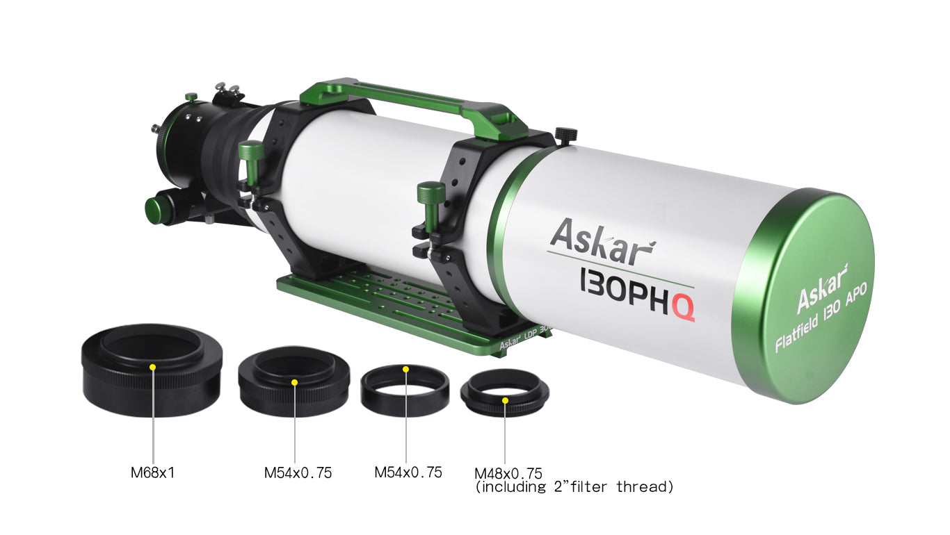 Askar 130PHQ 130mm f/7.7 Quadruplet Flat Field Astrograph Telescope - Perfect for Deep Space Astrophotography and Celestial Observation