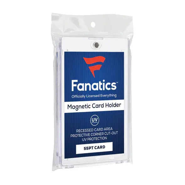 Fanatics 55PT One Touch Baseball Card Display Case - Premium UV Protection for Collectible Trading Cards - Perfect for Sports Memorabilia, Graded Cards, and Autographed Collections