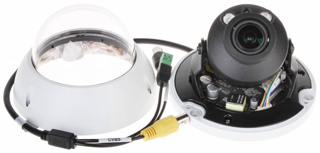 HAC HDBW2401R-Z Motorized Dome IR Security Camera with WDR and 2.7-12mm Lens - Ideal for Indoor/Outdoor Surveillance, Home & Business Security