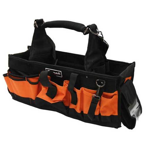 Homak 22-Inch Heavy Duty Tool Bag with 43 Pockets - Perfect for Electricians, Contractors & DIY Projects