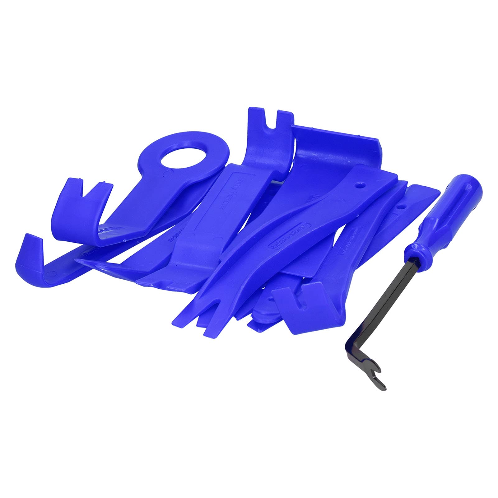 14Pcs Car Trim Removal Tool Kit - Pry Repair Set for Audio CD, Central Control & Instrument Panel - Durable Auto Interior Trim Tools (Blue) - Perfect for Car Stereo Installation & Dashboard Repair