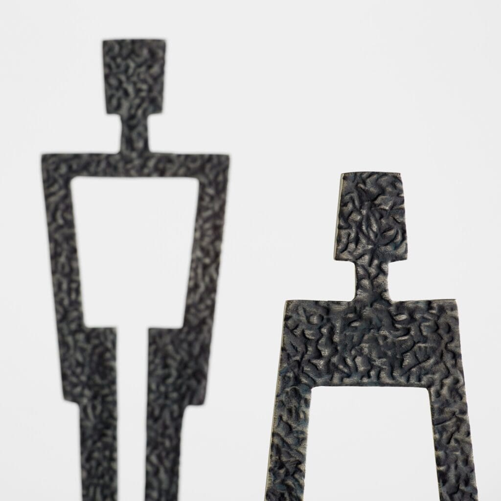 Cyan Design 11502 Benedict Sculpture by J Kent Martin - Black and White Abstract Art Statue for Home Decor, Office & Garden | Modern Sculpture for Living Room, Bookshelf or Outdoor Spaces