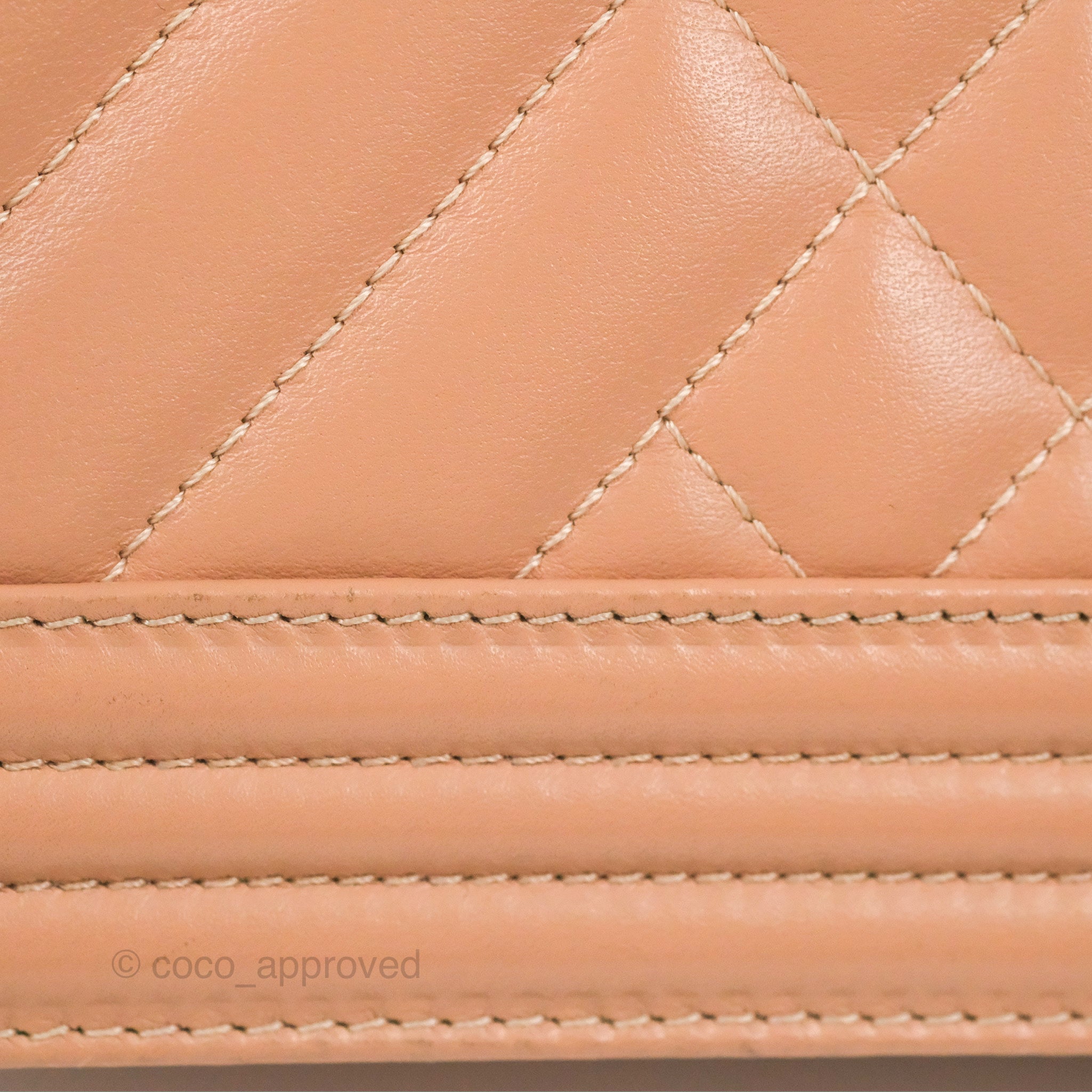 Chanel Chevron & Quilted Medium Boy Bag in Beige Calfskin with Gun Metal Hardware - Luxury Crossbody Bag for Women, Perfect for Date Night & Evening Events