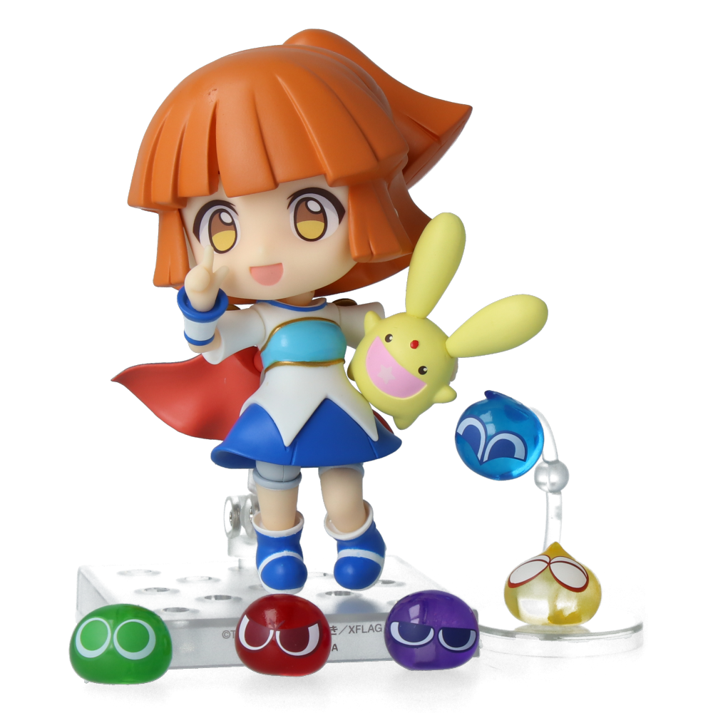 Nendoroid Arle and Carbuncle Puyo Puyo!! Quest Anime Figure - Collectible Cute Chibi PVC Statue for Gamers & Anime Fans | Perfect for Display, Gift, or Gaming Room Decor