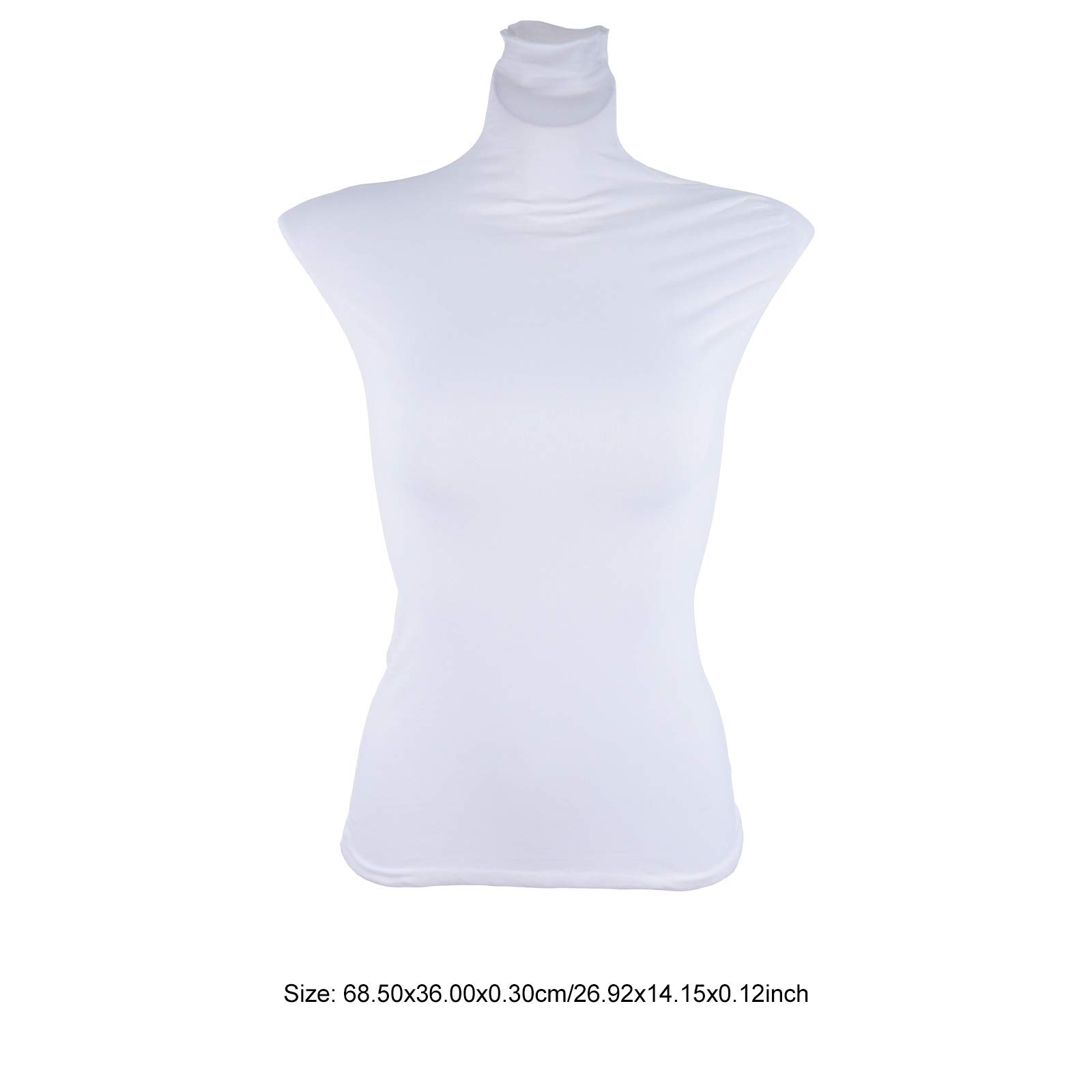 1PC Adjustable Female Dress Form Mannequin - White Cotton Fabric Cover for Sewing, Fitting & Nursing Clothes - Fashionable Lace Tops & Dress Display Prop for Women's Clothing Design & Tailoring (Home Studio, Boutique, Fashion Class)