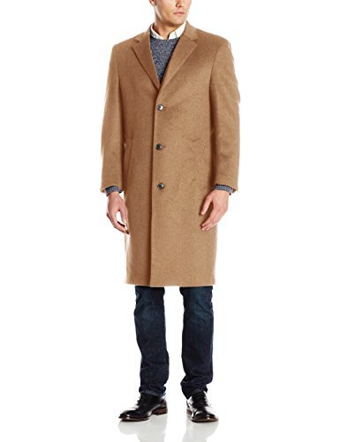 Hart Schaffner Marx Men's Spencer Cashmere-Blend Top Coat - Premium Winter Overcoat for Business & Formal Occasions | Warm & Stylish Outerwear for Office, Weddings & Special Events