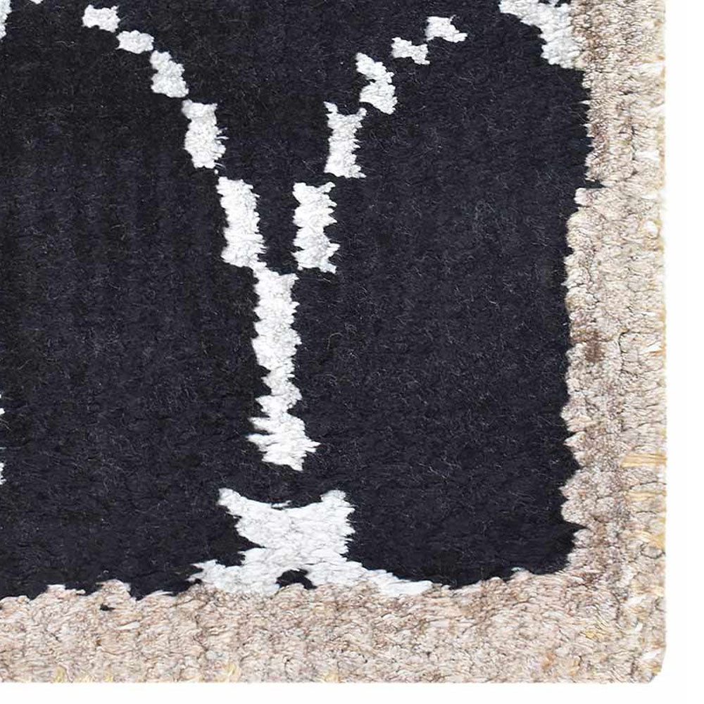 Hand Knotted Hypnotic Rug - Premium Bohemian Style Area Rug for Living Room, Bedroom & Home Decor