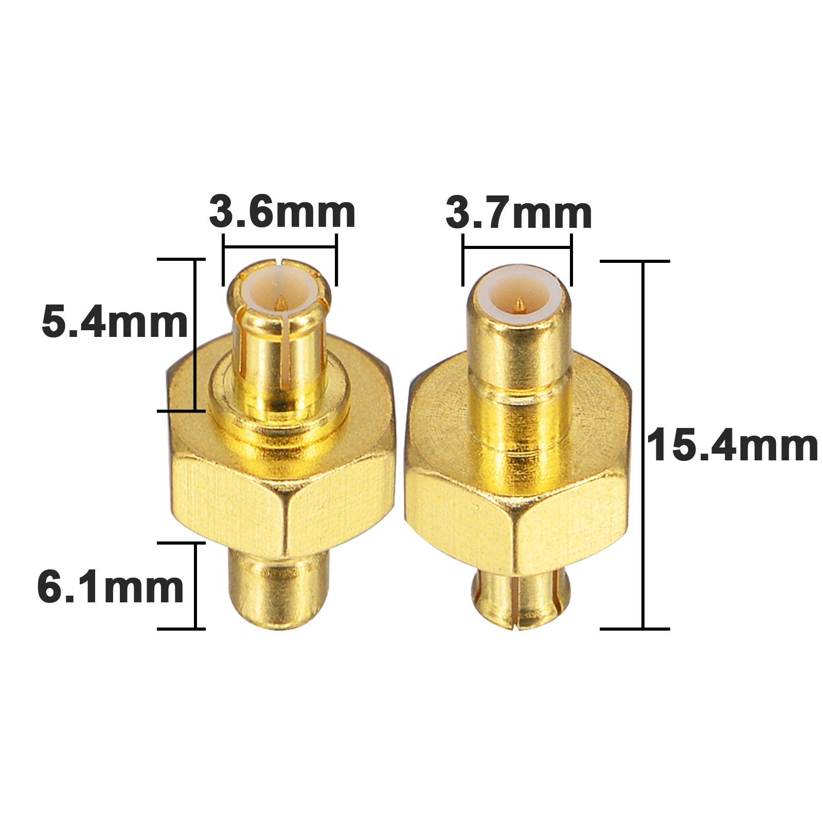 YILIANDUO DAB Aerial Adapter SMB Male to MCX Male Straight RF Connector - 2 Pack for Car Radio Antenna Extension, DAB/FM/AM Radio Signal Booster - Perfect for Vehicle Audio System Upgrade & Better Reception