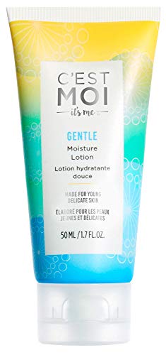 C'est Moi Gentle Moisture Lotion - Fragrance-Free Face & Body Lotion with Almond Oil, Shea Butter & Organic Extracts | Hydrating & Soothing Moisturizer for Dry Skin, 1.7 fl oz | Perfect for Daily Skincare Routine & Travel