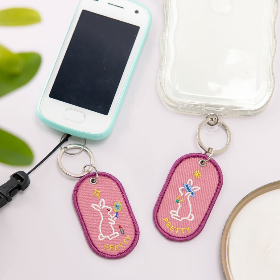 2/8b Pair Key Ring / Iroha - Durable Stainless Steel Keychain Set for Home, Office & Travel - Perfect for Organizing Keys, Gifts & Everyday Carry (ECG)