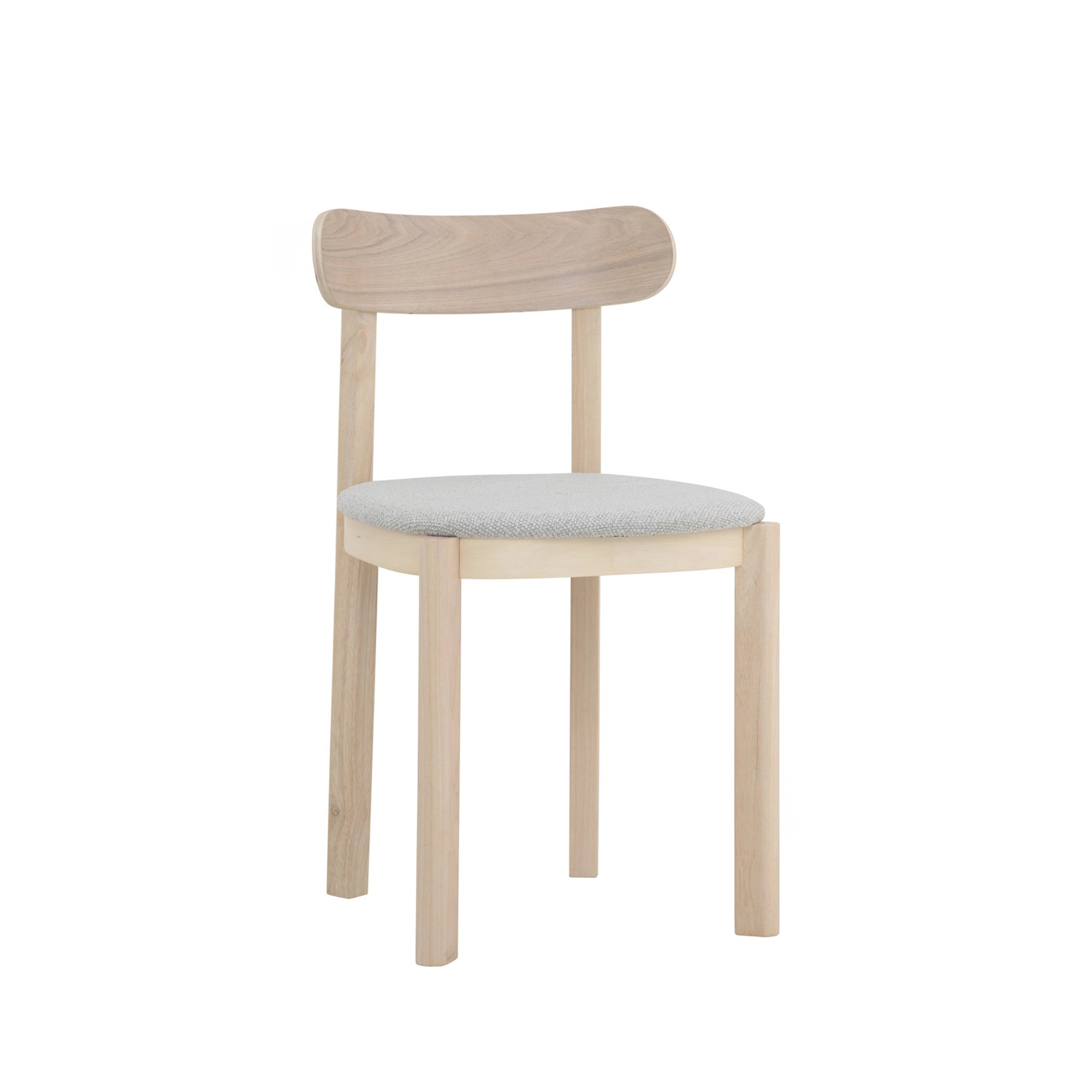 Luna Modern Dining Chair - Mid Century Wooden Dining Room Chair with Upholstered Seat - Perfect for Kitchen, Dining Room, and Home Office