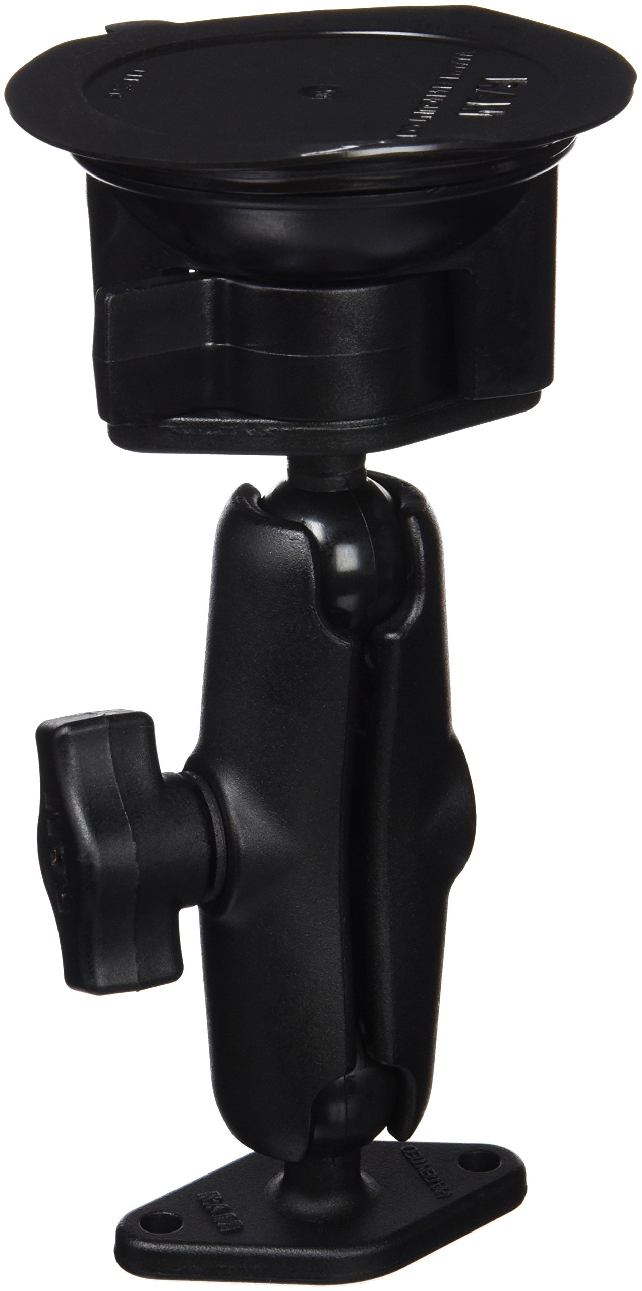 RAM Mount RAM-B-166U 双球锁扣吸盘支架 - 车载导航手机支架，适用于汽车、摩托车、船只