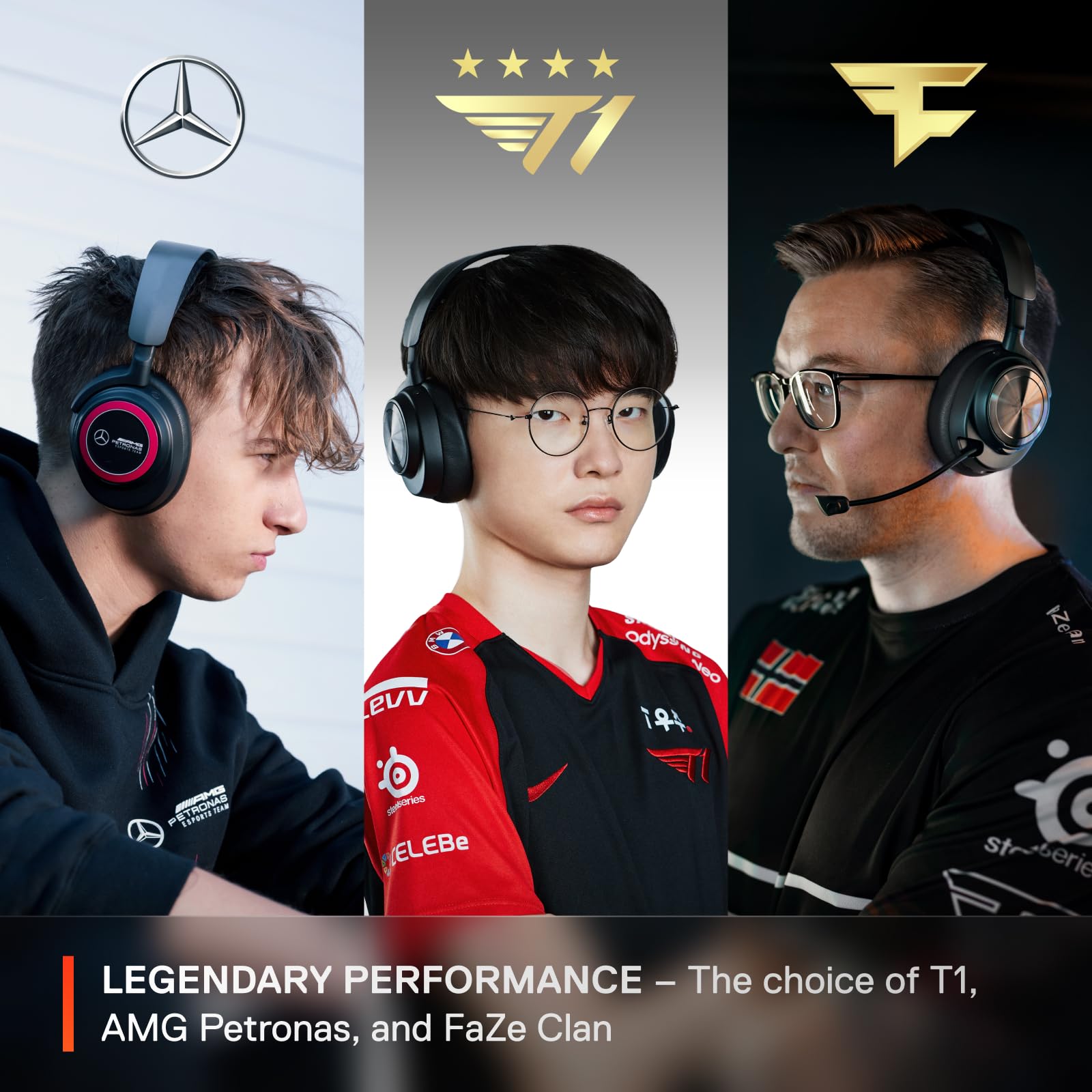 SteelSeries Arctis Nova Pro Wireless Gaming Headset with Hi-Fi Sound & Active Noise Cancellation - Multi-Platform Compatible (PC, PS5, PS4, Nintendo Switch, Mobile) - Infinity Power System & Retractable Mic for Pro Gamers - Perfect for Competitive Gaming, Streaming, and Home Entertainment