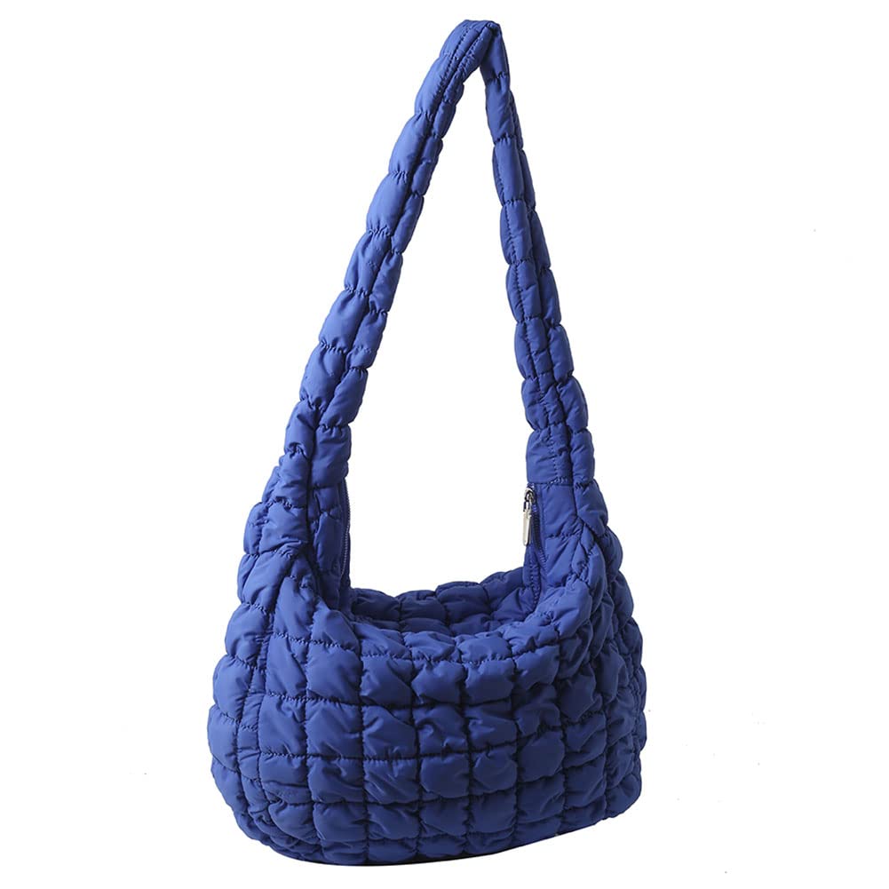Quilted Puffer Tote Bag for Women - Large Lightweight Crossbody Shoulder Bag with Padding - Perfect for Work, Travel & Everyday Use