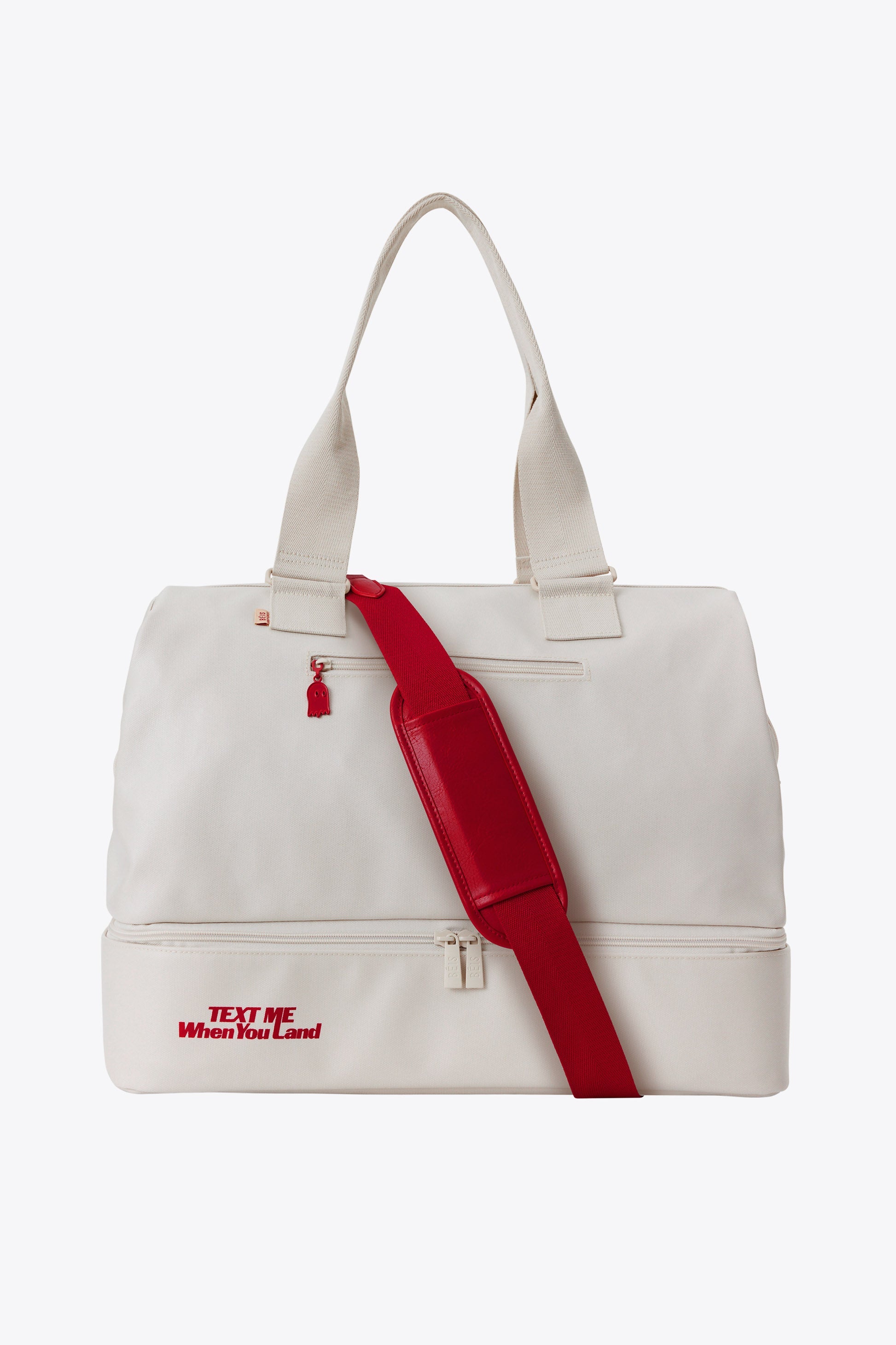 The Weekender Duffle Bag in Ghost White - Perfect for Travel, Gym & Weekend Getaways | Stylish & Durable Carry-On Luggage