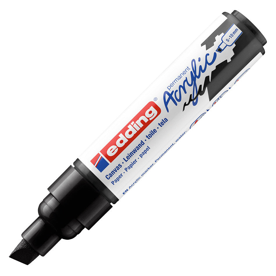 edding 5000 Acrylic Paint Marker - Broad Tip Permanent Marker for Glass, Metal, Plastic, Wood, Ceramics - Ideal for DIY Crafts, Signage, and Industrial Labeling