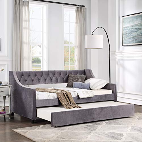 Dark Gray+tufted Sofa Bed