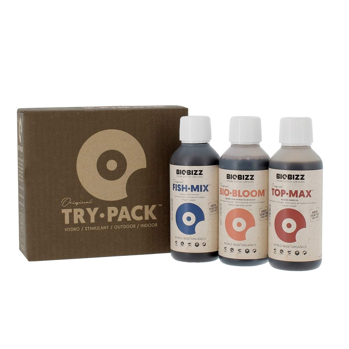 Biobizz Try-Pack Outdoor - Organic Plant Nutrients Starter Kit for Gardening & Hydroponics | Perfect for Home Growers, Greenhouses & Outdoor Cultivation