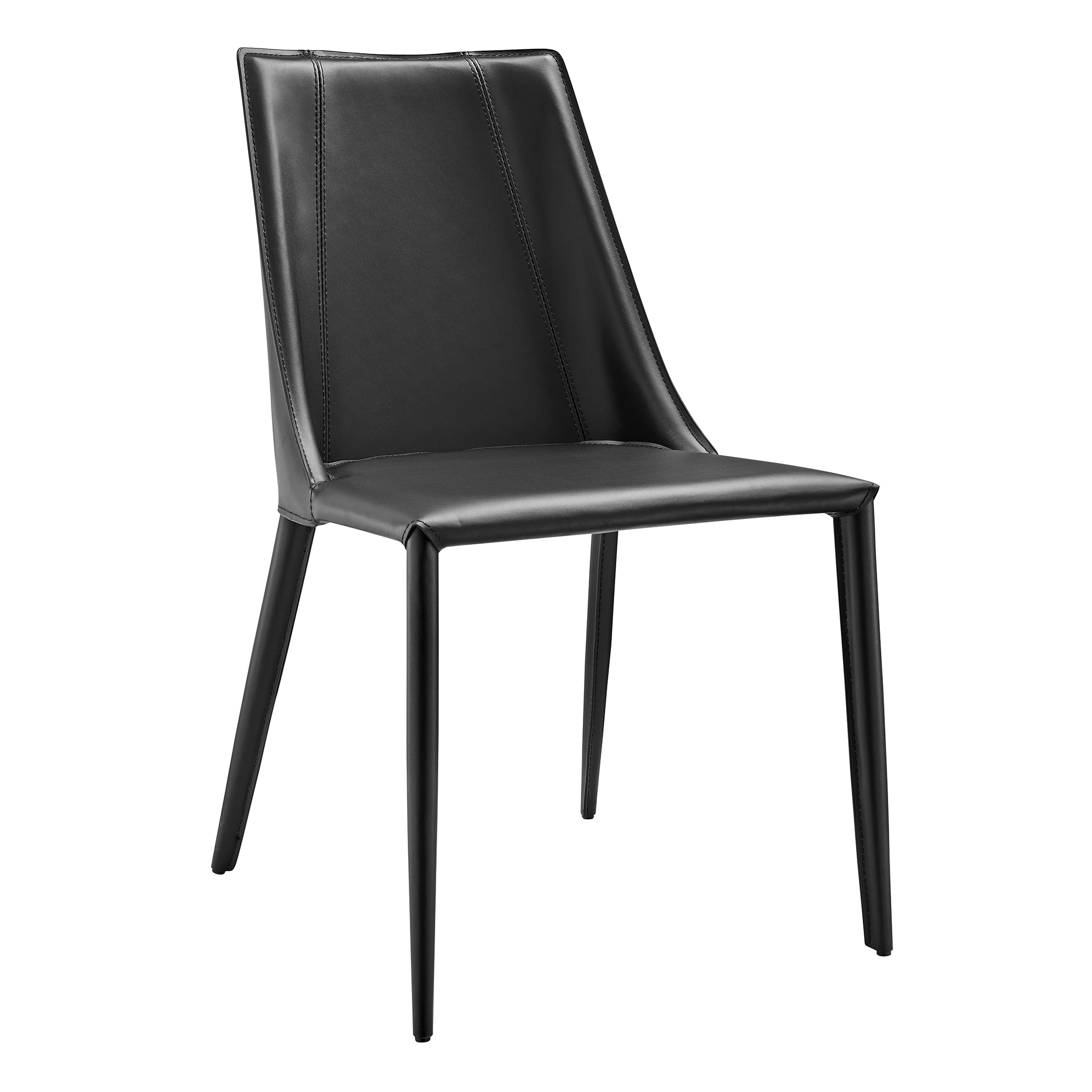 Kalle Side Leather Dining Chair - Modern & Comfortable Leather Seat for Kitchen, Dining Room, Restaurant - Perfect for Home Decor & Entertaining
