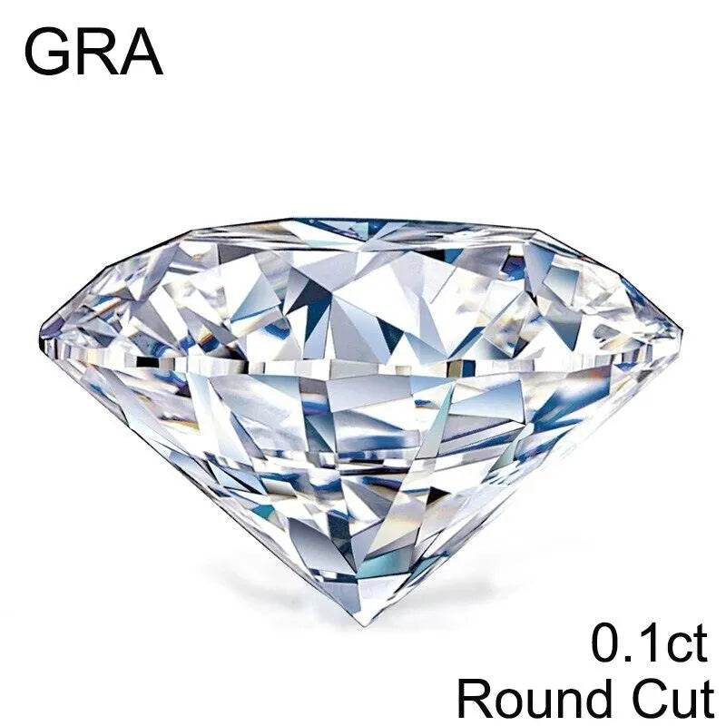 100% Real Loose Moissanite Gemstones for Jewelry Making - VVS1 D Color Lab-Created Diamonds (Round/Pear/Emerald/Oval Cut) - Perfect for Engagement Rings, Wedding Bands & Custom Jewelry Designs