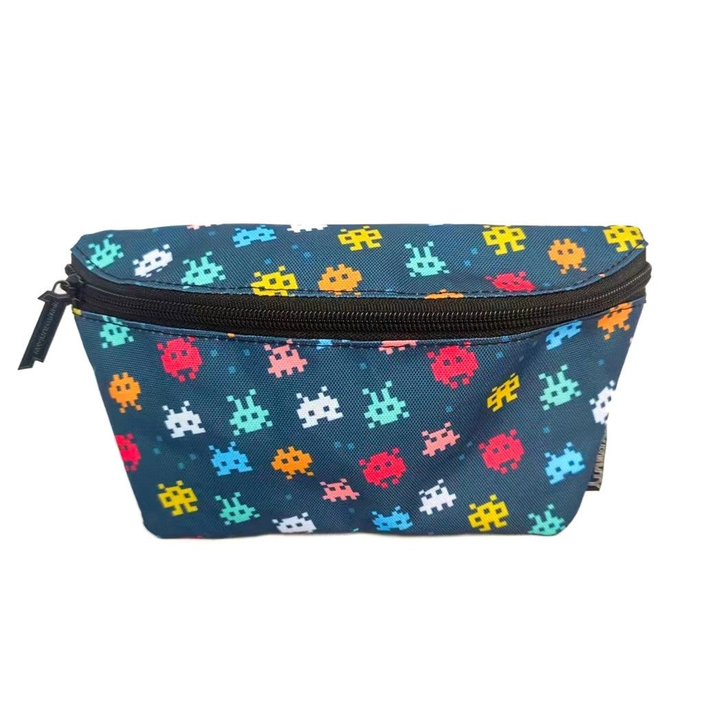 Ultra Slim Fanny Pack for Men & Women - Eco-Friendly Recycled Space Defender Design - Perfect for Running, Hiking, Travel & Everyday Use