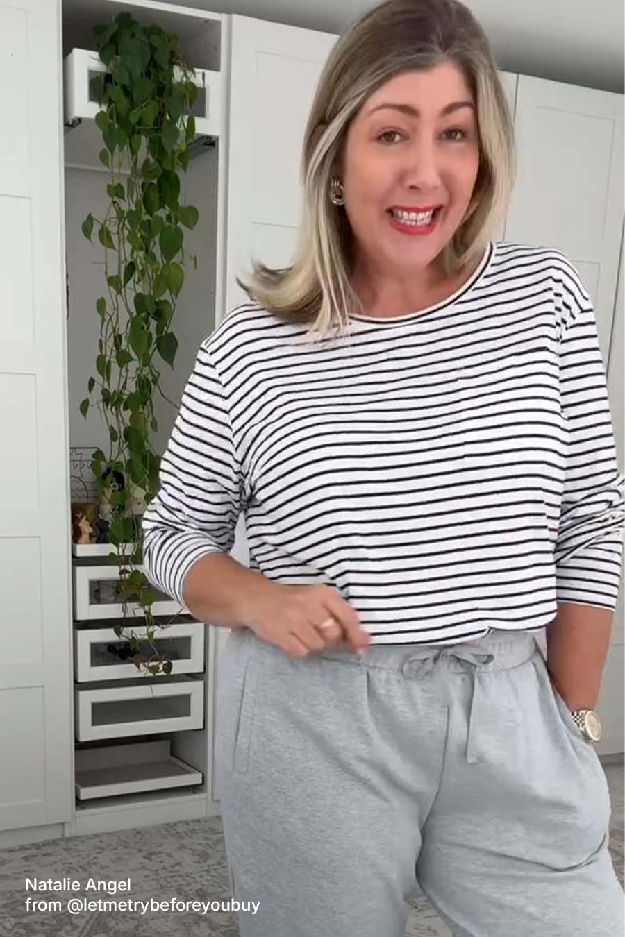 Stylish Black Stripe Long Sleeve Top for Women - Casual & Comfortable Lifestyle Shirt for Everyday Wear, Work, and Outings