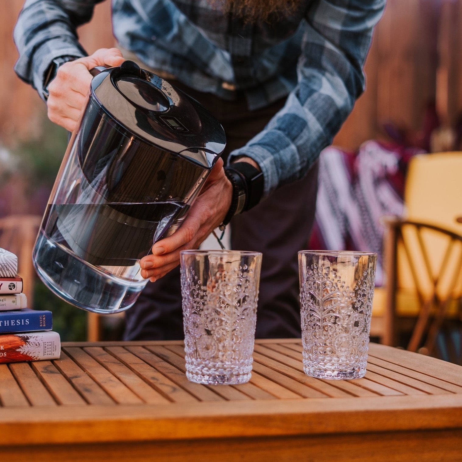 Premium Nano Water Filter Pitcher - Removes 99% Bacteria, PFAS & Heavy Metals | BPA-Free, 10-Cup Capacity | Perfect for Home, Office & Travel Hydration
