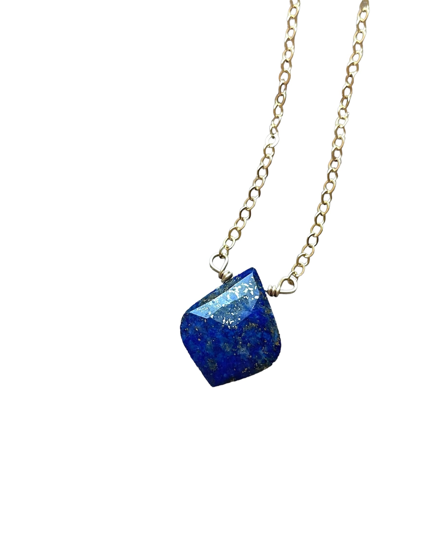 Elegant Lapis Lazuli Pendant Necklace for Women - Genuine Blue Stone Jewelry Gift for Birthday, Anniversary & Special Occasions | Perfect for Layering, Everyday Wear & Boho Fashion