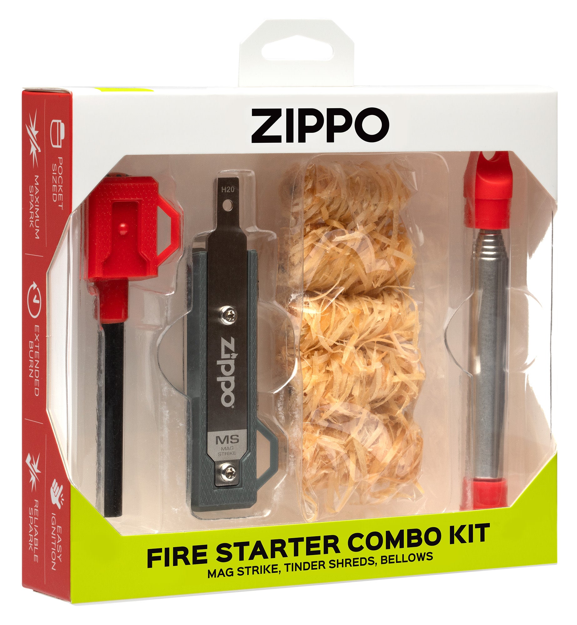 Best Fire Starter Combo Kit for Camping, Survival & Outdoor Adventures - Waterproof Fire Steel & Magnesium Flint Starter with Emergency Whistle