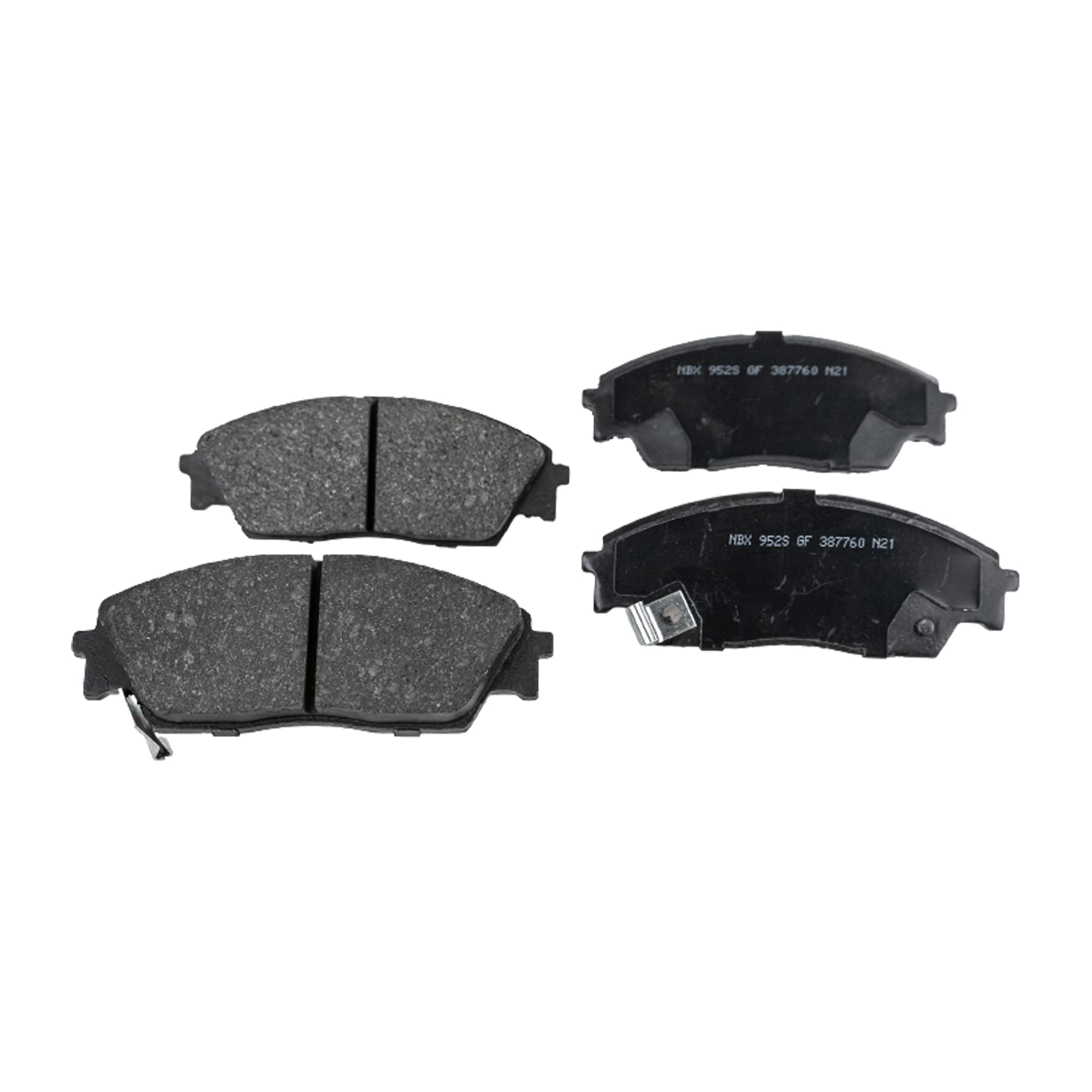 Garage-Pro Organic Brake Pad Set - Front Pro-Line Series for 1988-1990 Honda Prelude, 1990-1991 Honda Civic & CRX | Durable Friction Material, Quiet Performance | Perfect for Daily Commuting & City Driving