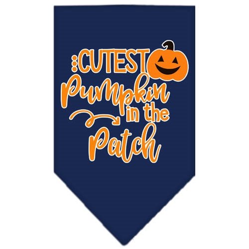 Cute Pumpkin Screen Print Bandana - Soft & Stylish Dog Bandanas in Multiple Colors - Perfect for Halloween, Fall Festivals & Pet Costume Parties