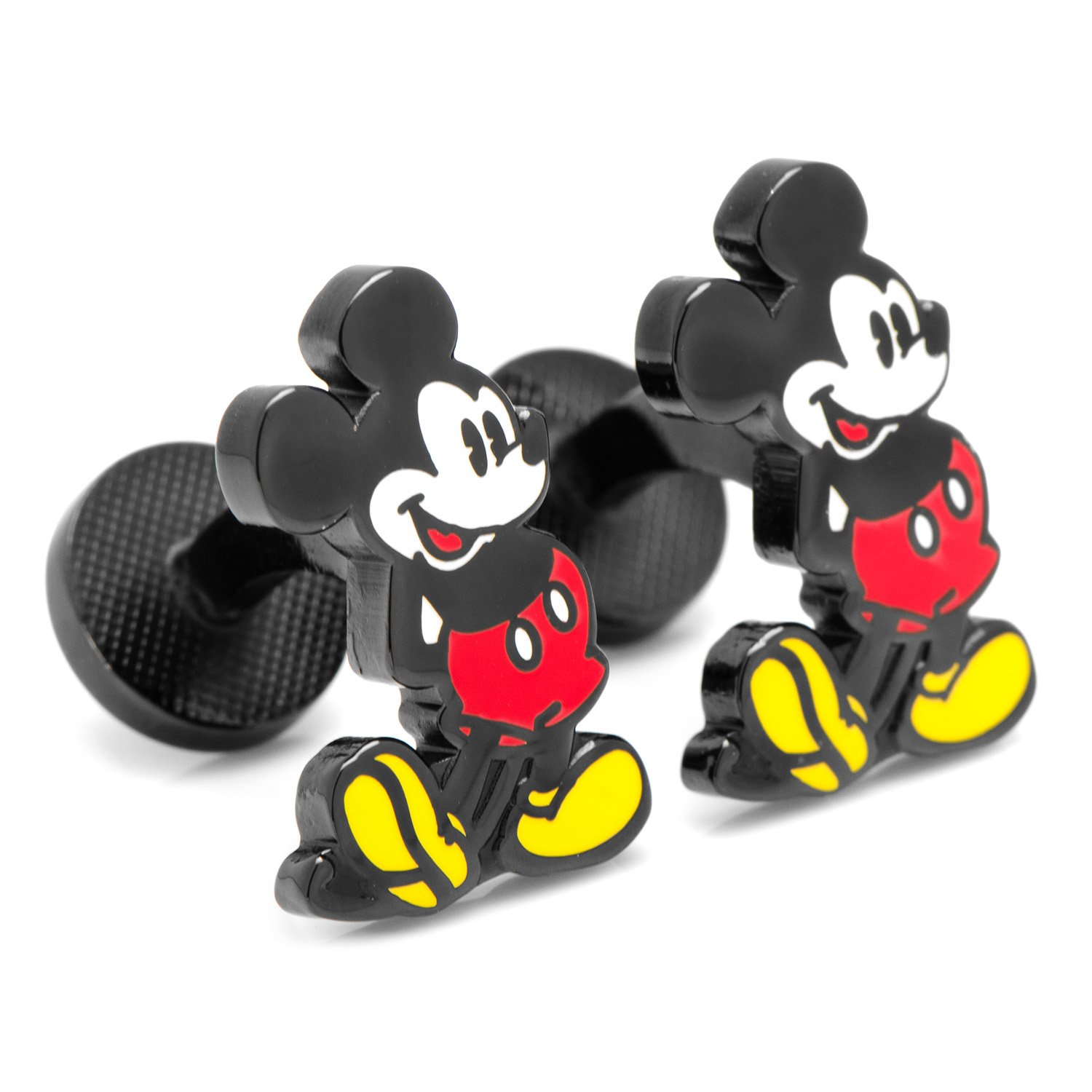 Disney Classic Mickey Mouse Cufflinks for Men - Officially Licensed Silver Tone Dress Shirt Accessories - Perfect for Weddings, Business Meetings & Formal Events