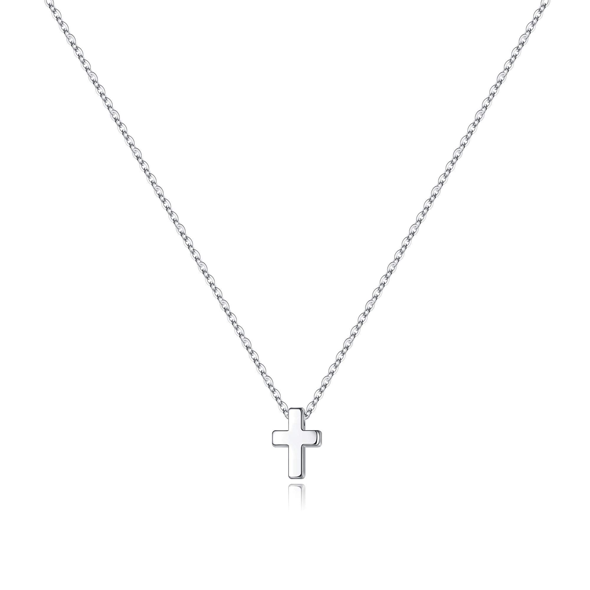 MONOZO 14k Gold Filled Dainty Cross Pendant Necklace for Women - Elegant Layered Choker with Sideway Cross Design, Perfect Jewelry Gift for Birthday, Mother's Day, Christmas | Ideal for Everyday Wear, Special Occasions & Gift Giving