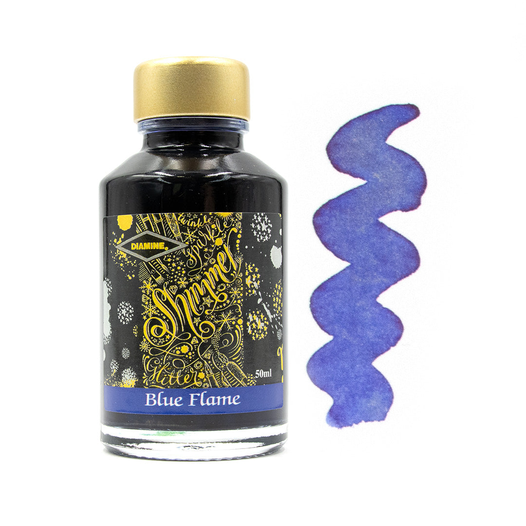 Diamine Shimmering Ink 50ml - Metallic Calligraphy & Fountain Pen Ink for Artistic Writing, Journaling, and Creative Projects